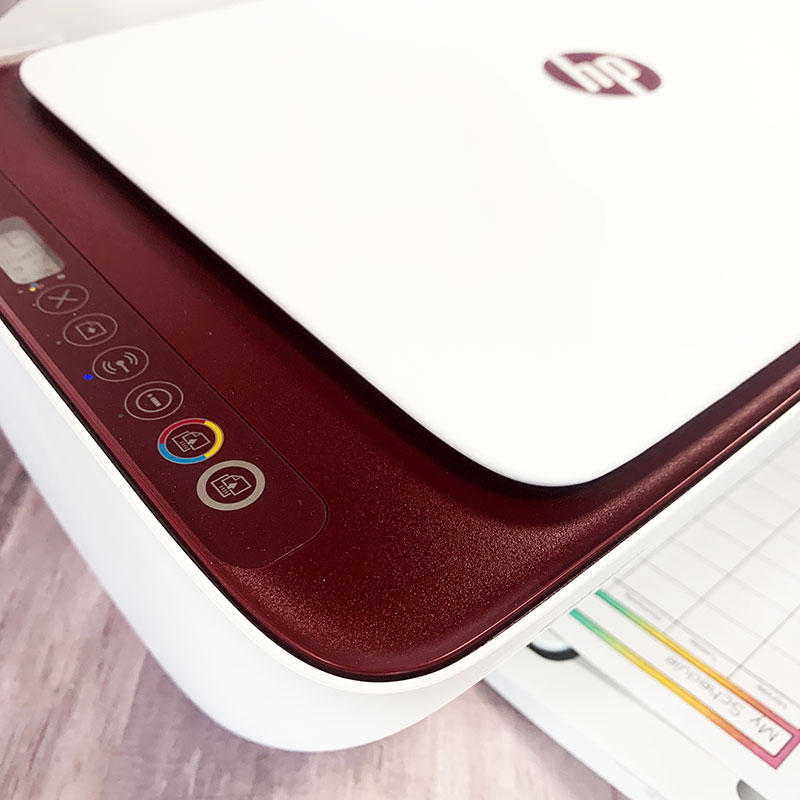 Easy to use control panel on the HP DeskJet 2636 All-in-One Printer