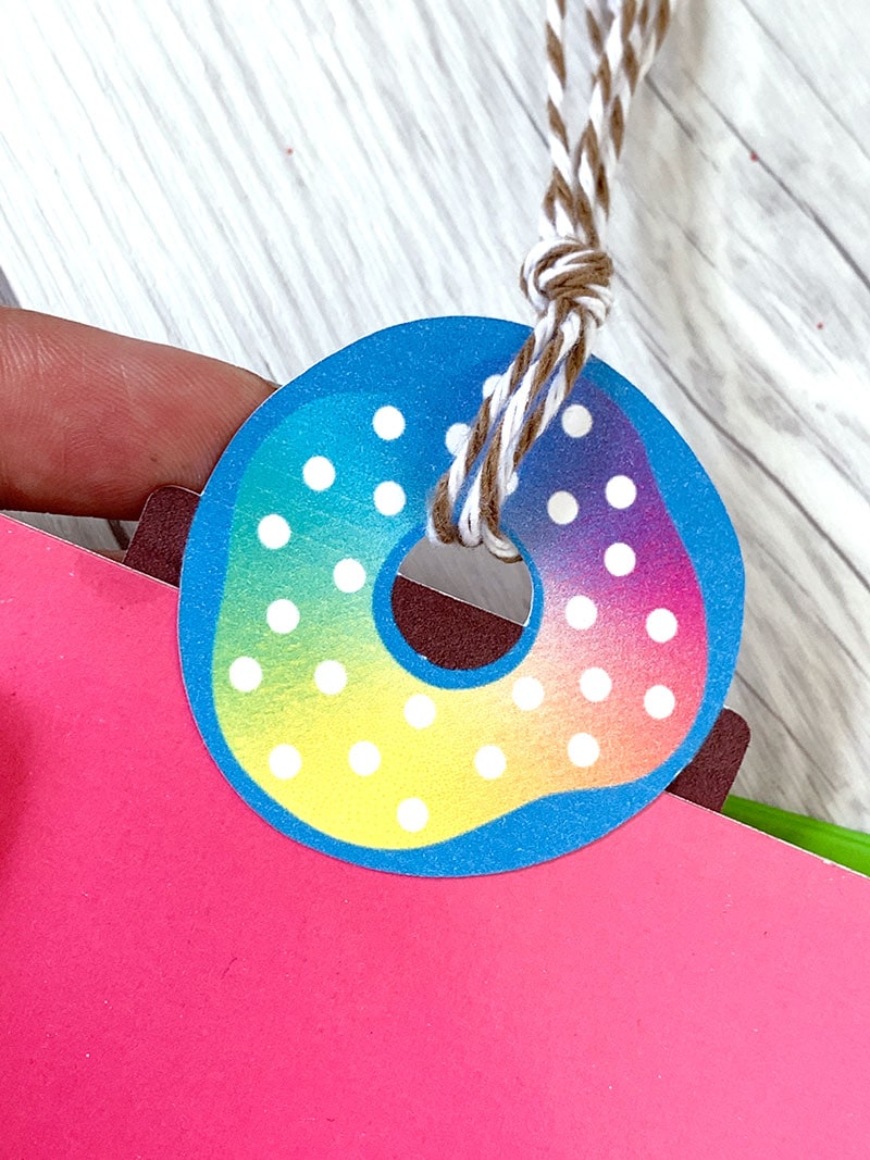 Make your own cute donut bookmarks - art free file included