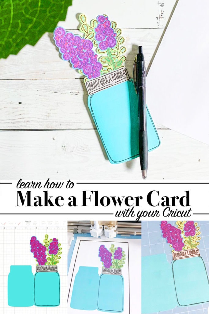 Make a flower card with your Cricut - project design by Jessica Roe