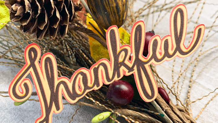 Thankful word art cut file by Jen Goode