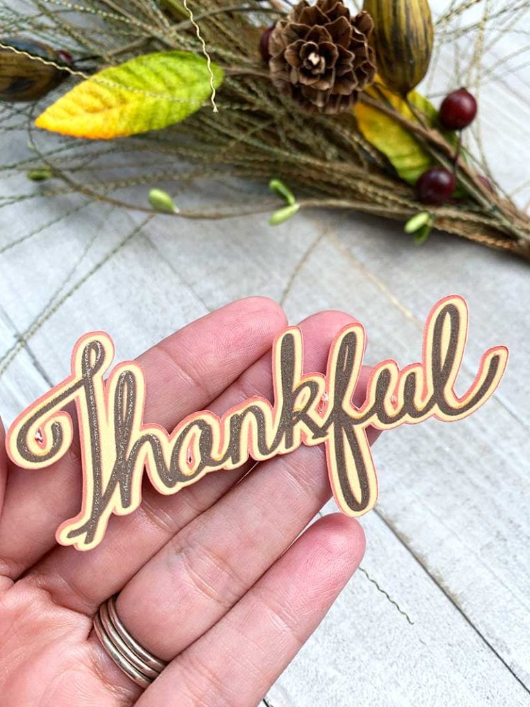 Thankful word art cut file by Jen Goode