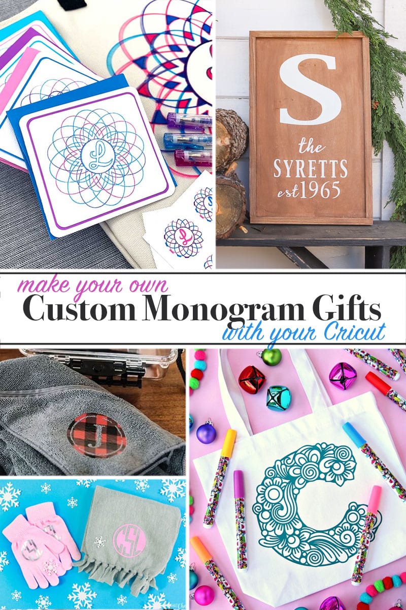 Make Monogram Gifts with Your Cricut