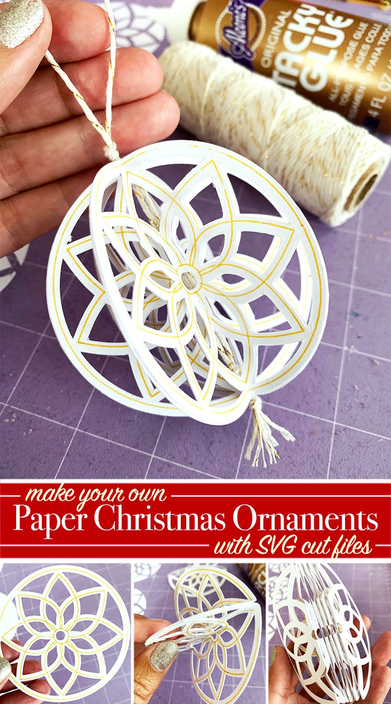 Make your own handmade paper Christmas ornaments