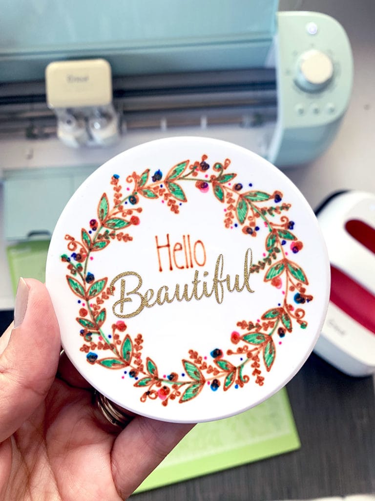 Decorate ceramic coasters with Infusible Ink pens and Cricut Explore Air 2