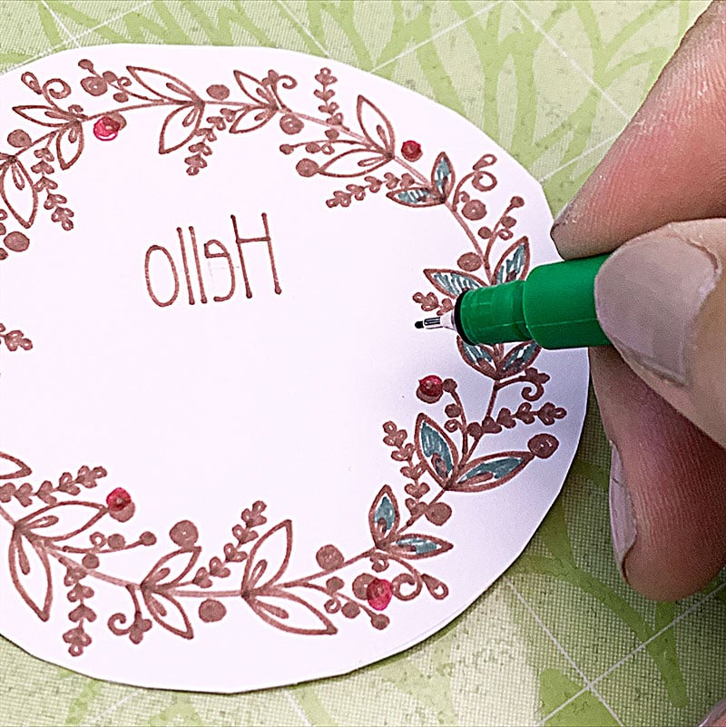 Color in details with the Cricut Infusible Ink pens and markers