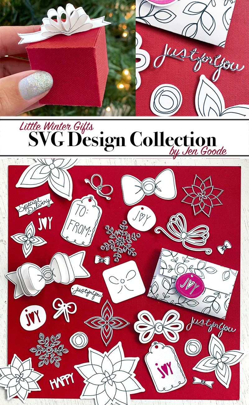 Little Winter Gifts - SVG design set by Jen Goode - available through Cricut Design Space