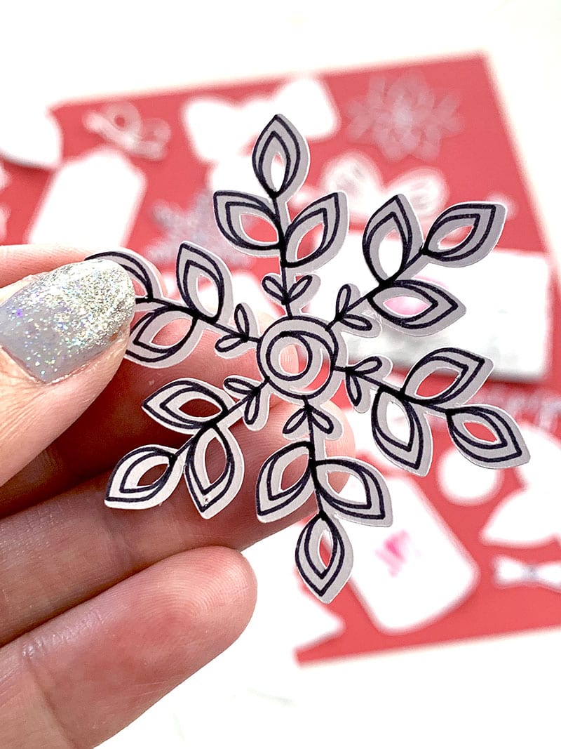 Create pretty snowflakes with the Little Winter Gifts SVG design set by Jen Goode