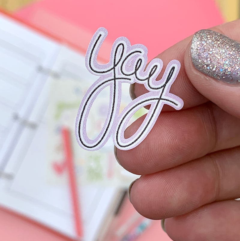 Make your own Planner stickers with your Cricut