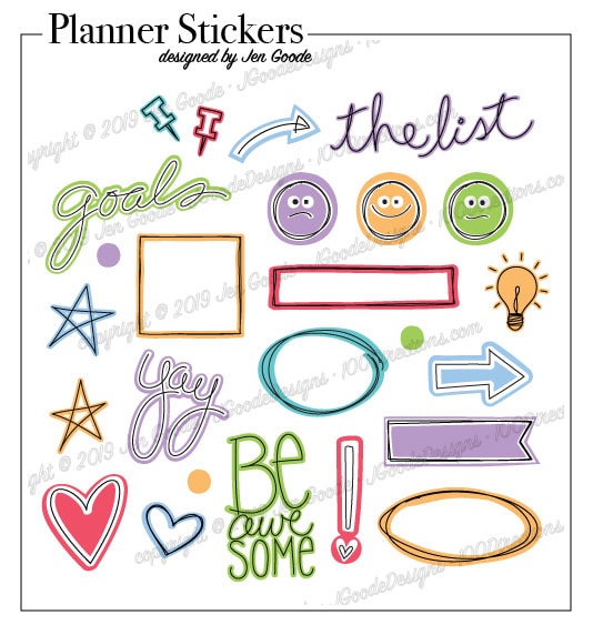 Make your own Planner stickers with your Cricut