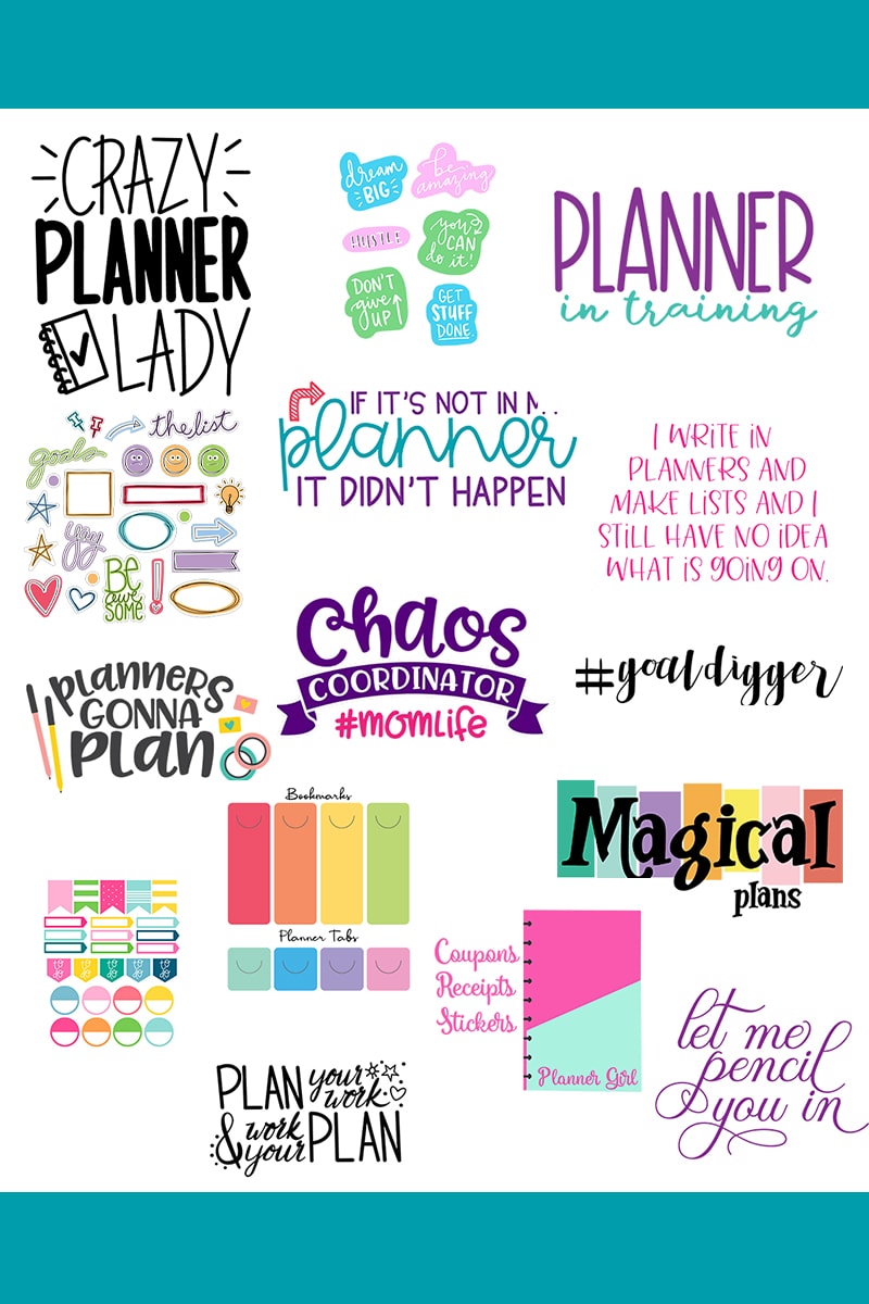 Make your own Planner stickers with your Cricut