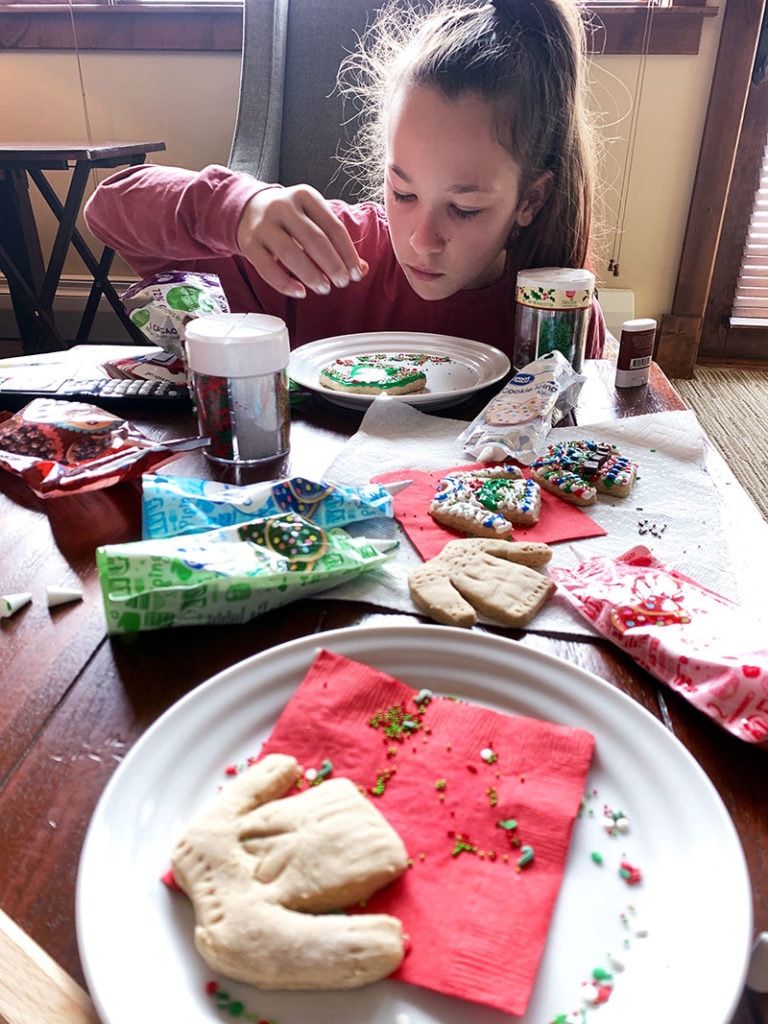 Decorating cookies with family - homemade or store bought - it's just fun for the holidays