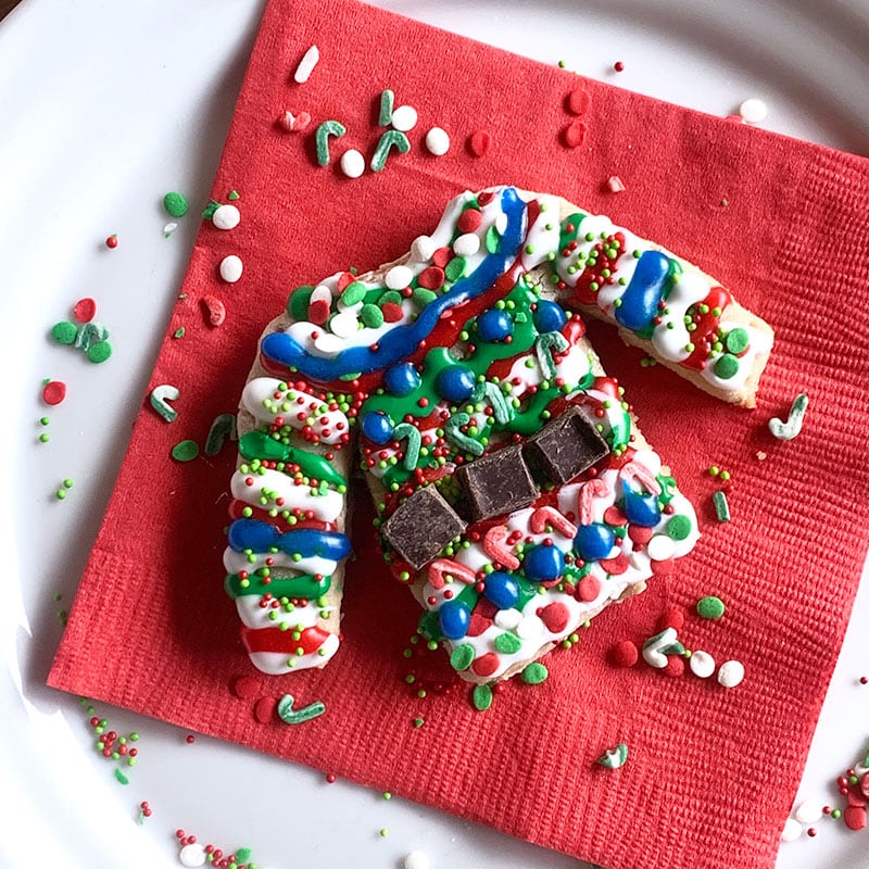 Have fun decorating ugly sweater cookies for the holidays