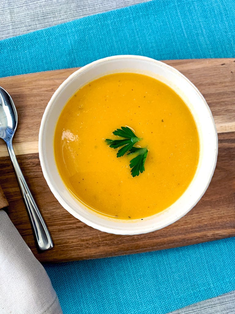 Butternut squash soup recipe - easy winter soup