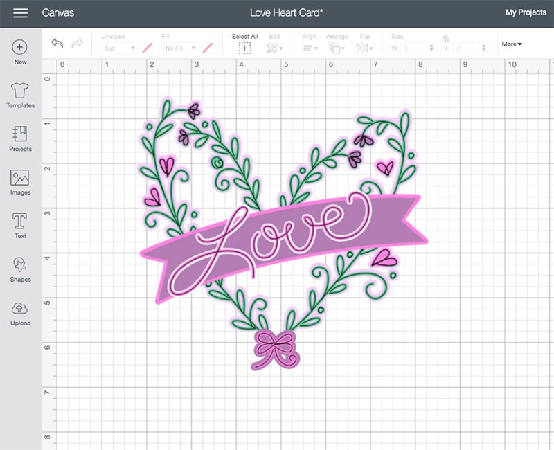 floral heart svg design by Jen Goode
