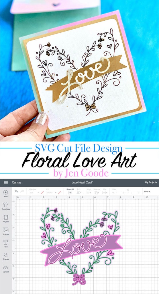 floral SVG cut file art design by Jen Goode
