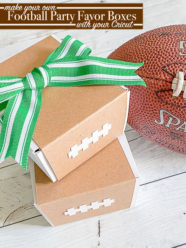 DIY football party favor boxes