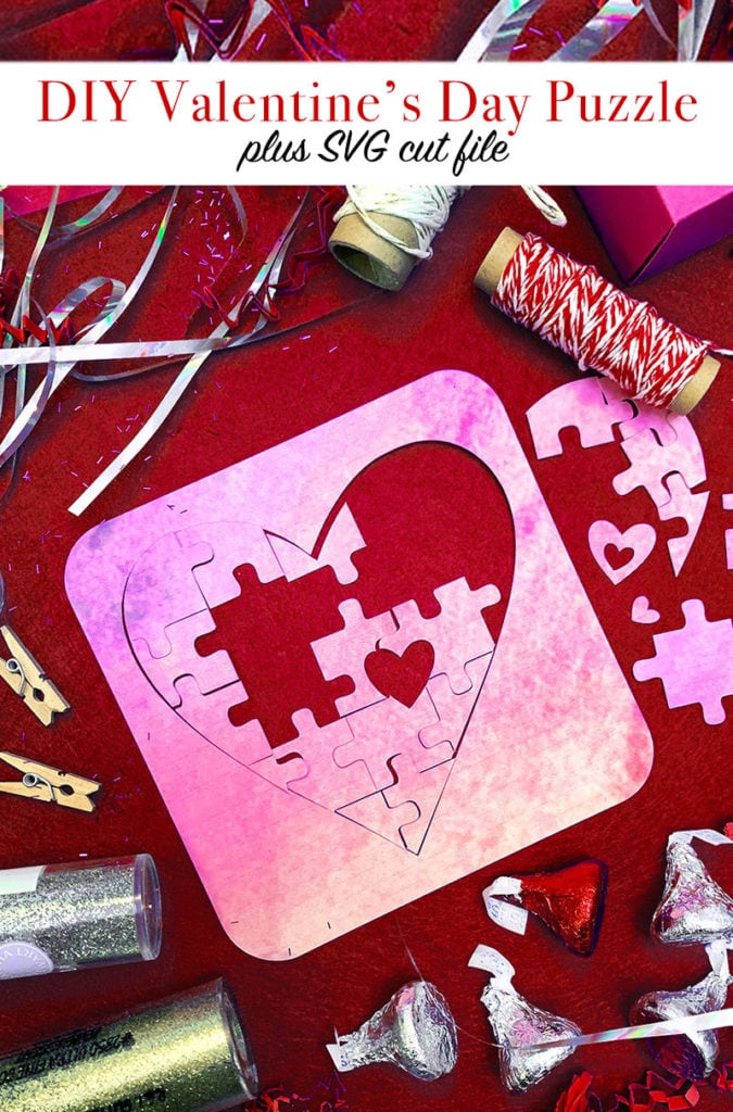 Download Diy Piece Of My Heart Puzzle And Valentines Cut Files 100 Directions