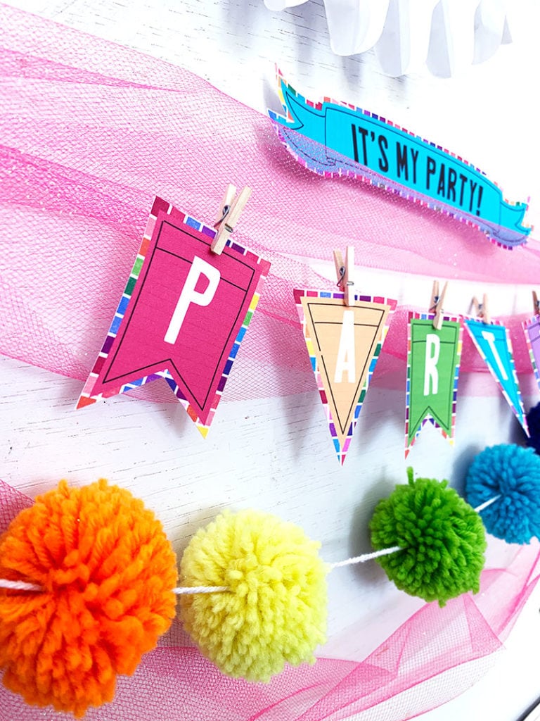 Decorate for a party with a quick and easy DIY party banner