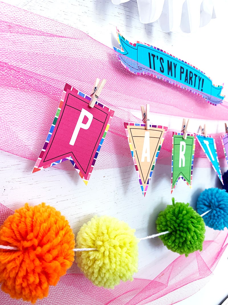 Easy DIY Party Banner Made with Cricut 100 Directions