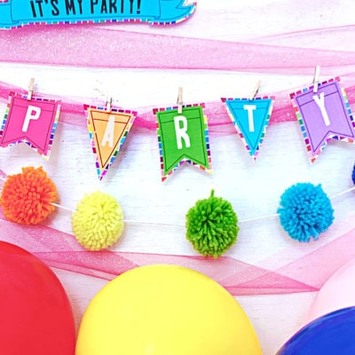 Quick and easy party banner in minutes - with your Cricut