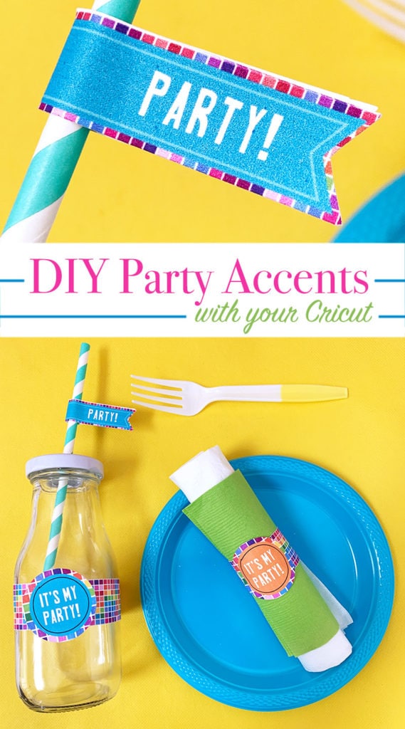 Make your own place setting party decor with your Cricut