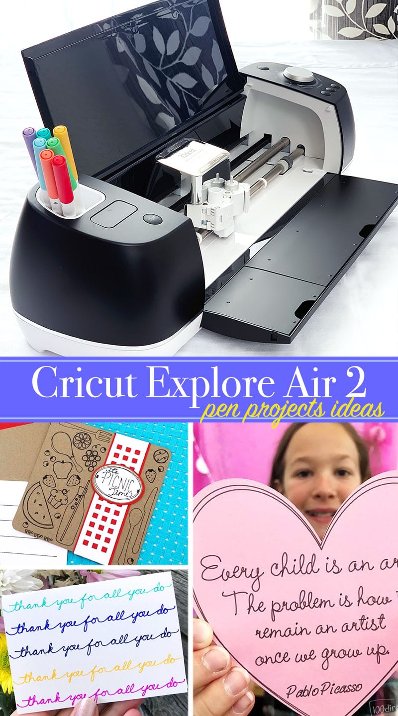 Add hand-drawn accents to your Cricut projects using the Cricut Explore Air 2,  Cricut pen and writing functions.