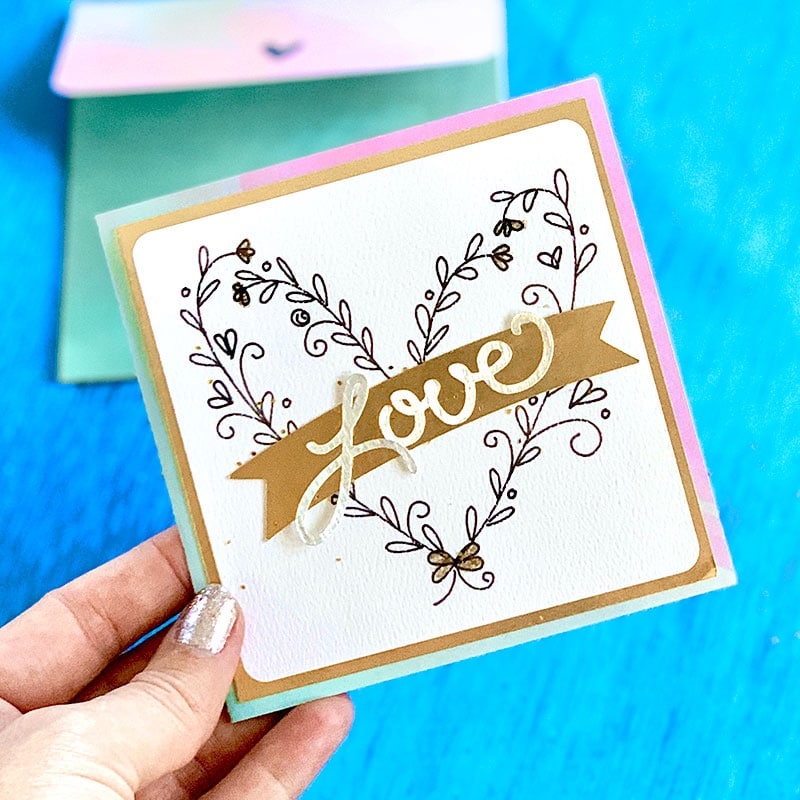 Pretty Floral Love Card