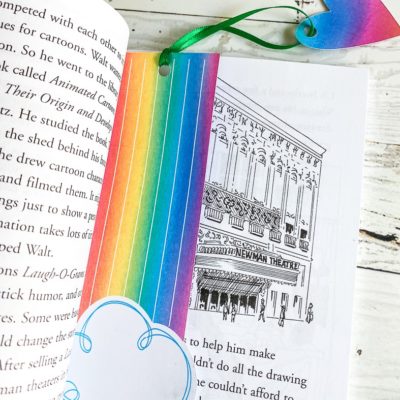 DIY Rainbow bookmark