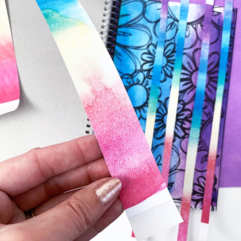 Cut your sticker paper to make all kinds of designs and patterns on your journal