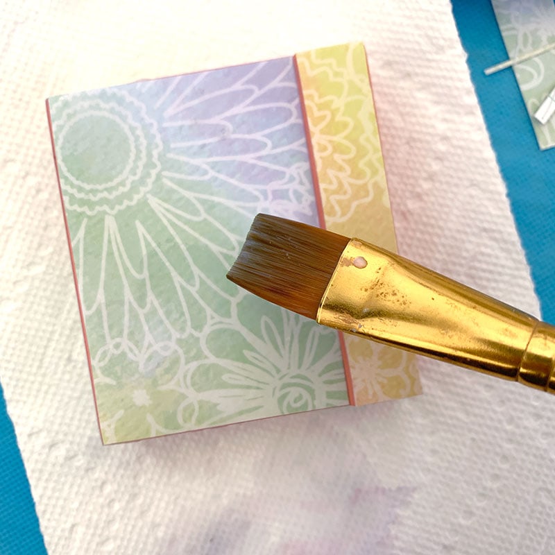 Brush on Mod Podge to decoupage