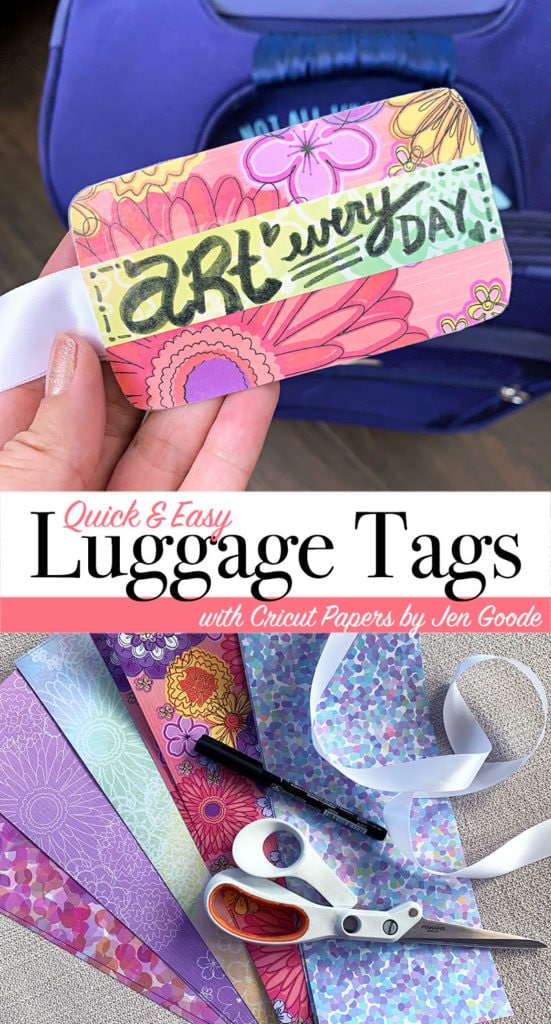 Make your own Easy DIY Luggage tags