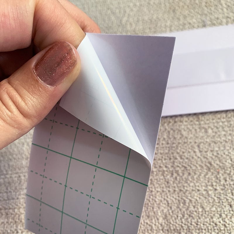 Adhesive back paper makes this project even easier