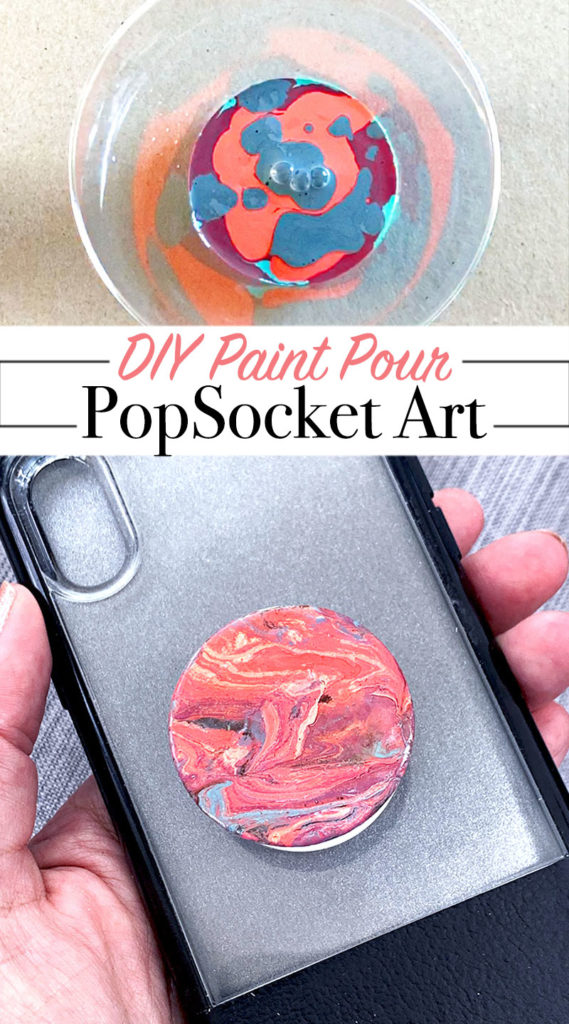 DIY Paint Pour PopSocket