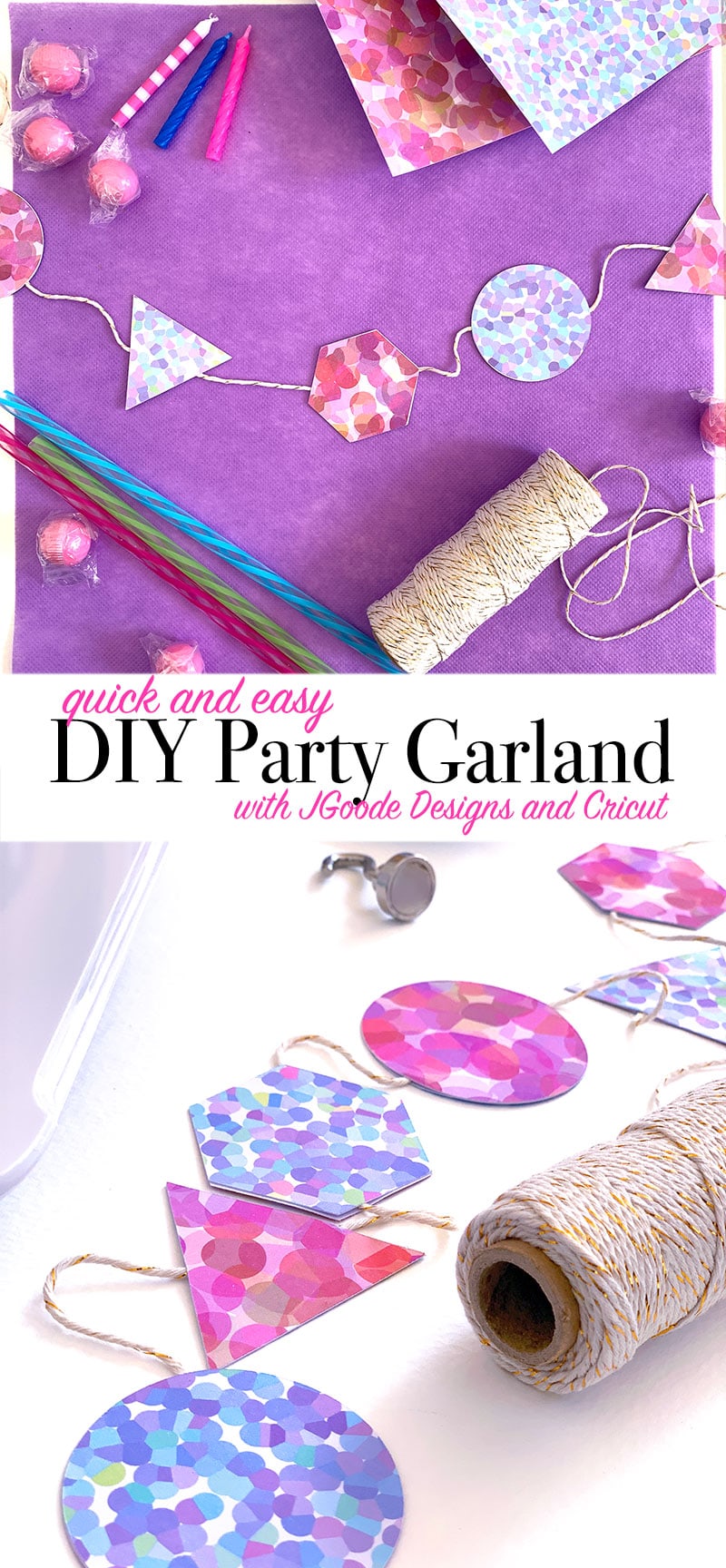 Make your own mini party garland