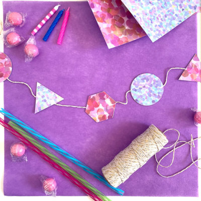 Make your own mini party garland