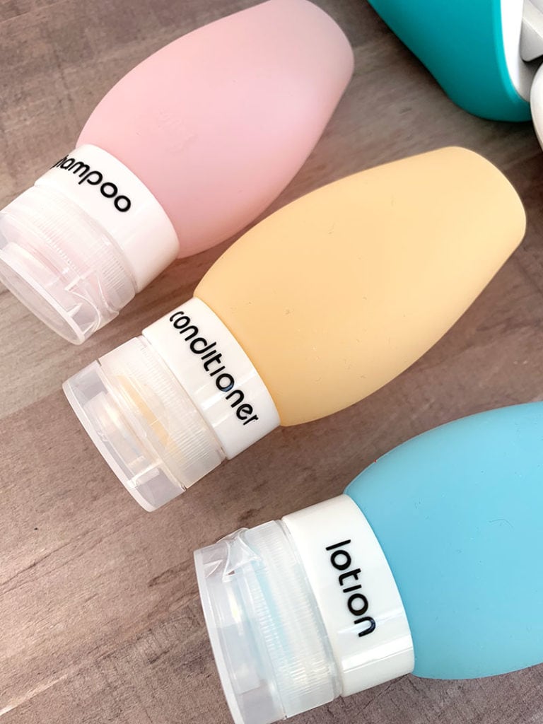Label travel toiletry containers with your Cricut