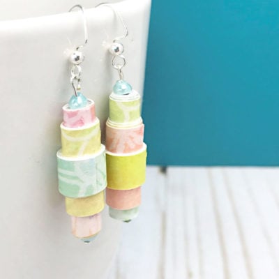 DIY Paper earrings