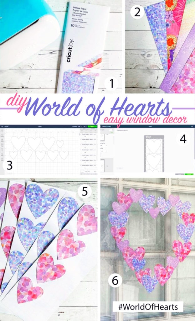 Easy Window Heart Art with your Cricut