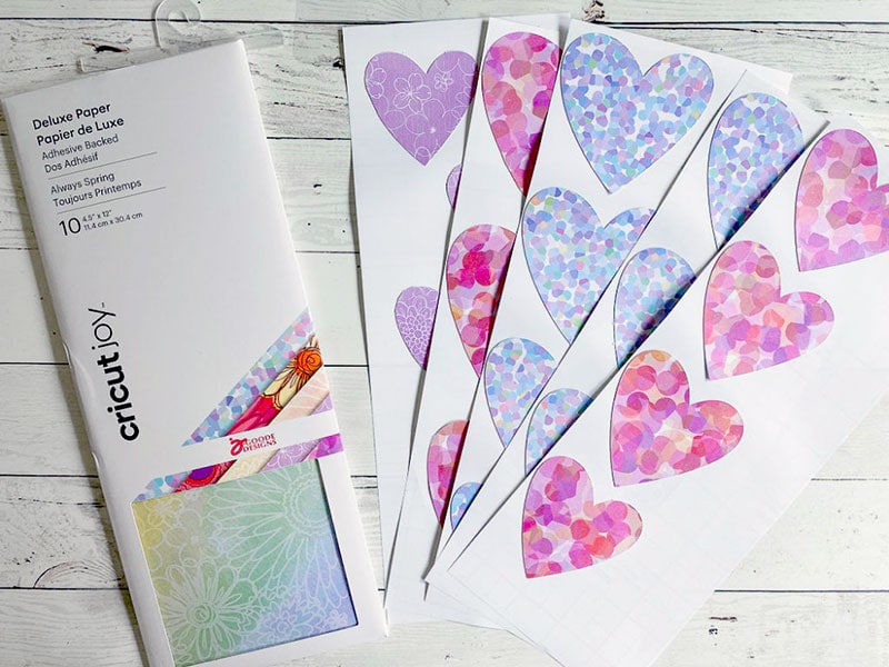 Cricut Joy patterned adhesive paper by Jen Goode