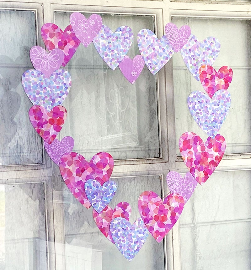 Easy Window Heart Art with your Cricut