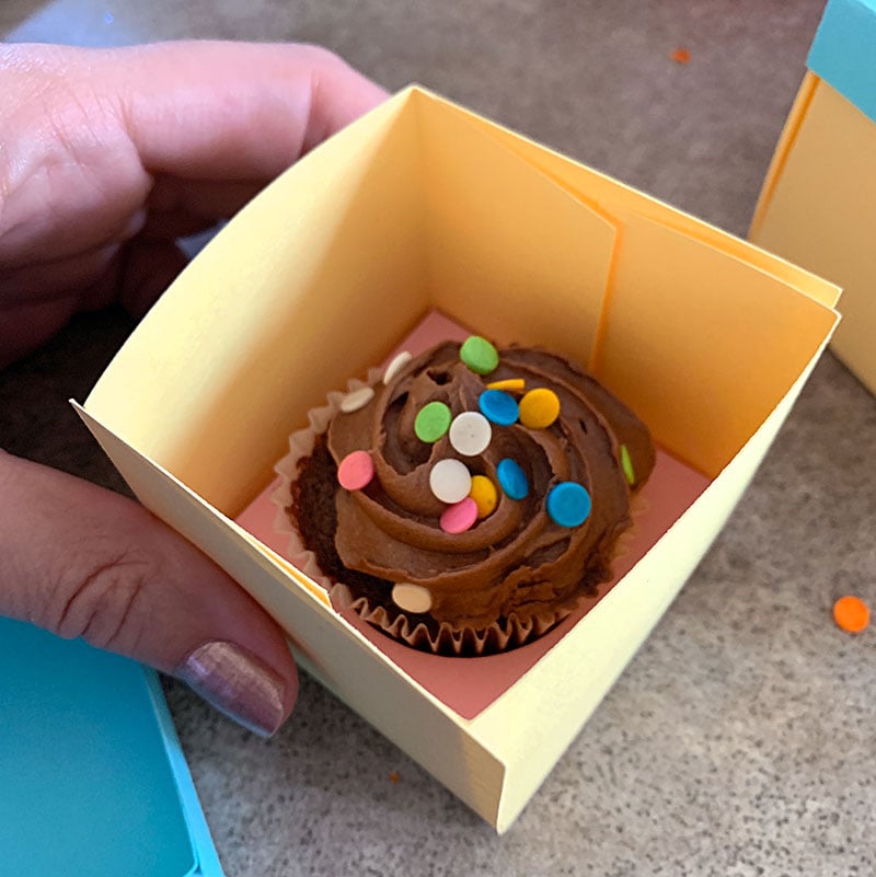 Cupcake box you can make with your Cricut