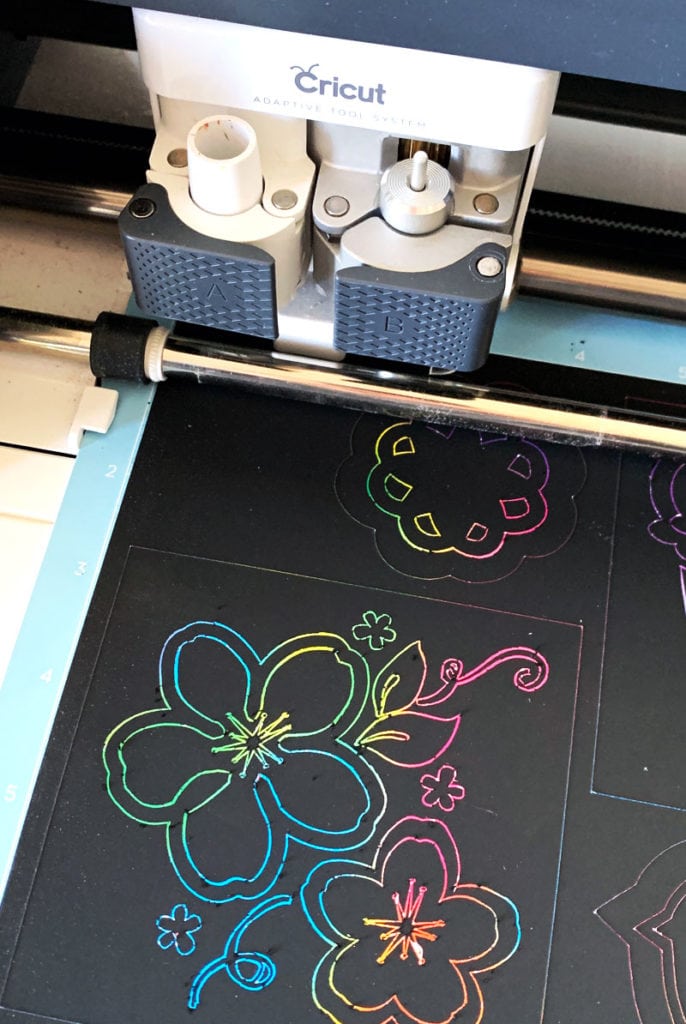 Create scratch are design boards with your Cricut Maker - designs by Jen Goode