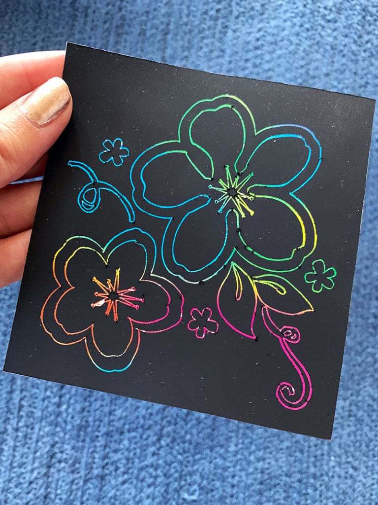 DIY Scratch Art with Your Cricut - 100 Directions