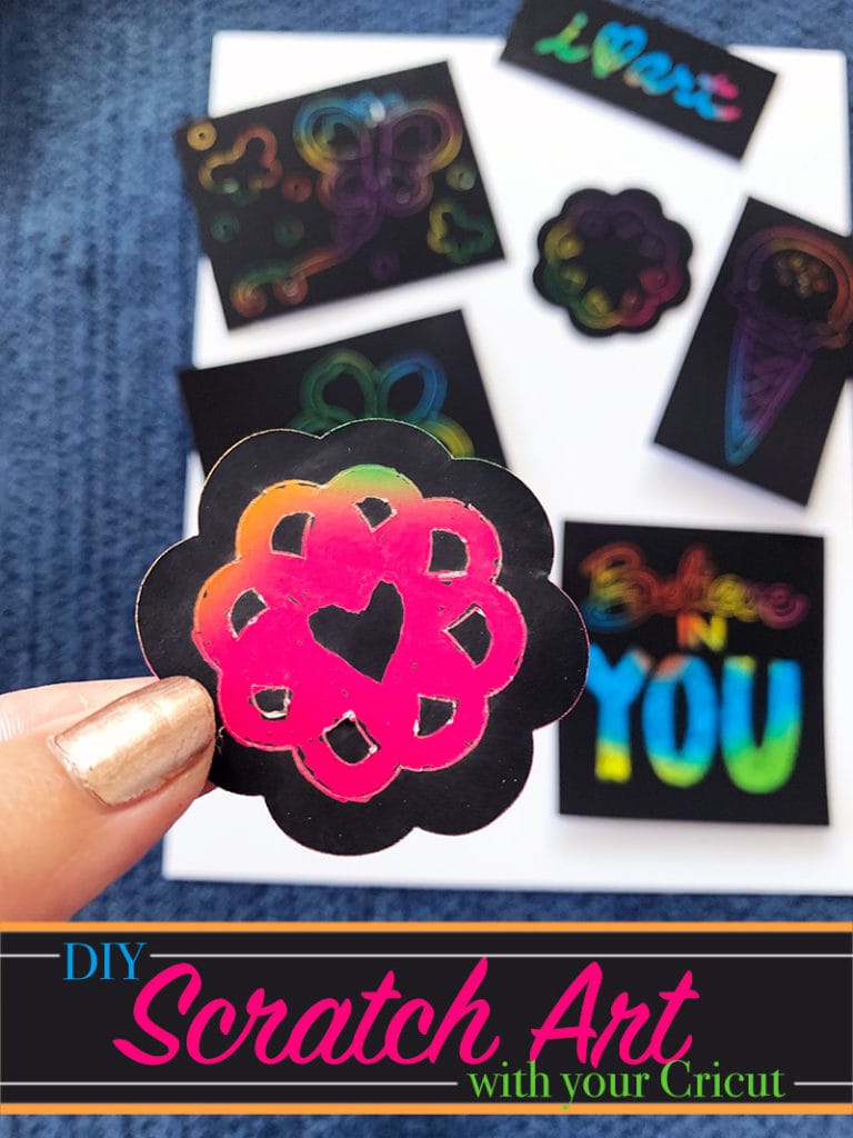 Create scratch are design boards with your Cricut Maker - designs by Jen Goode