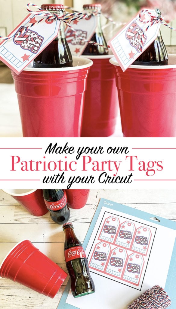 DIY Patriotic party tags with Cricut