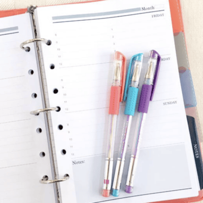 make your own mini planner