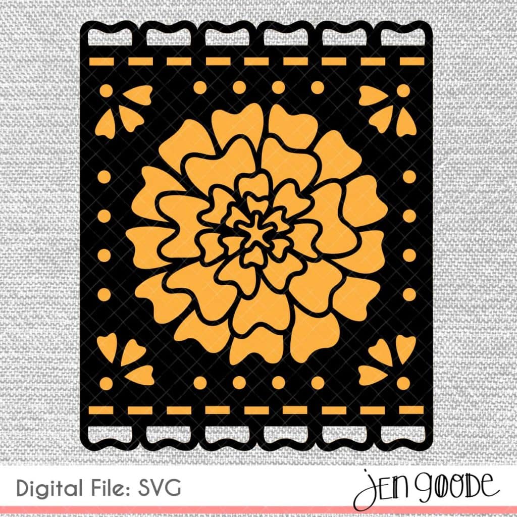 Marigold banner SVG design