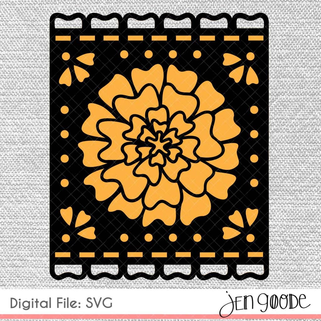 Marigold banner SVG design