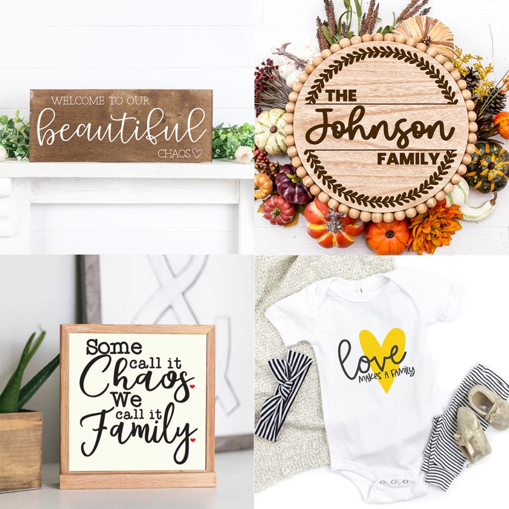 Family SVG Cut Files for Cricut Crafts