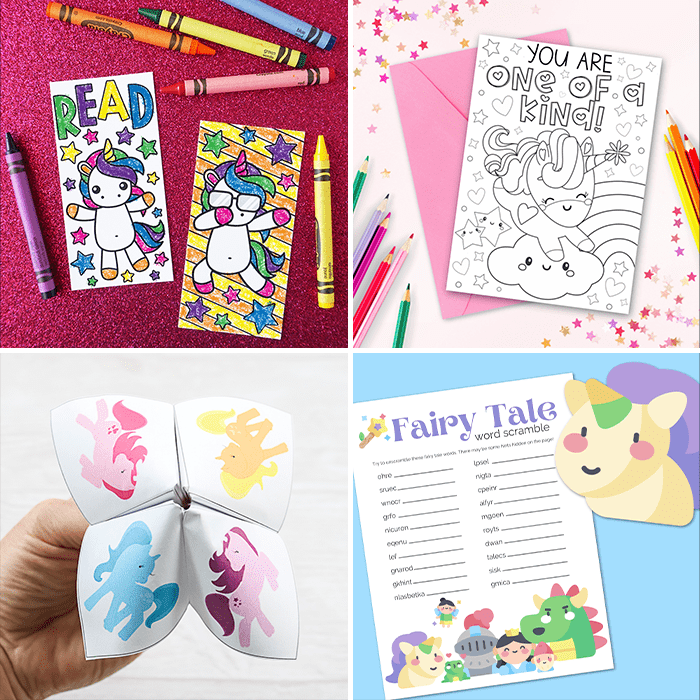 Unicorn printable activities